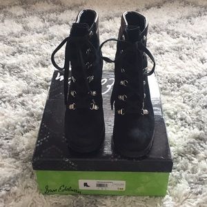 Sam Edelman suede heeled military bootie